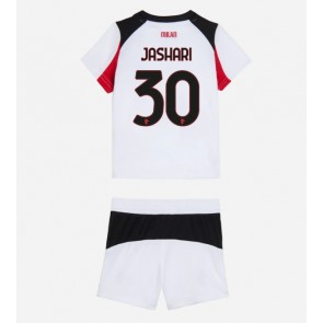 AC Milan Ardon Jashari #30 Udebanetrøje Børn 2025-26 Kortærmet (+ Korte bukser)
